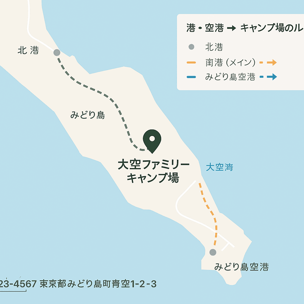 キャンプ場周辺マップ